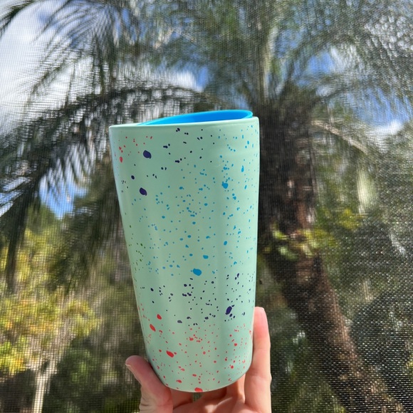 Starbucks 2022 Spring Mint Green Speckled Travel Mug - Picture 6 of 6